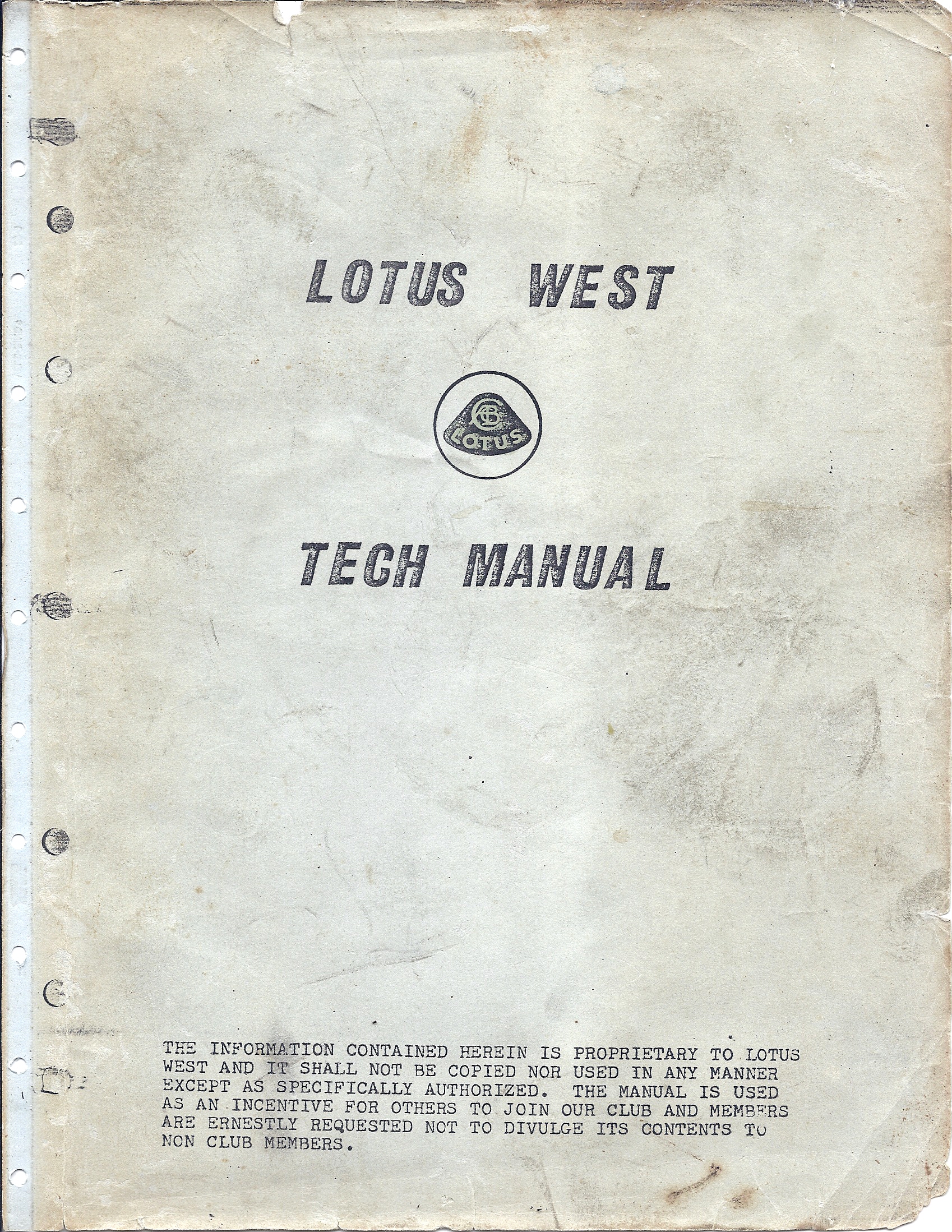 Lotus West Technical Manual
